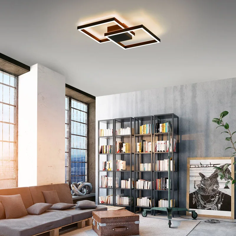 Paul Neuhaus Q-MARKO LED plafondlamp, 2-lamps von Q-Smart-Home in Schwarz, Weiß – Produktfoto 2 von 5