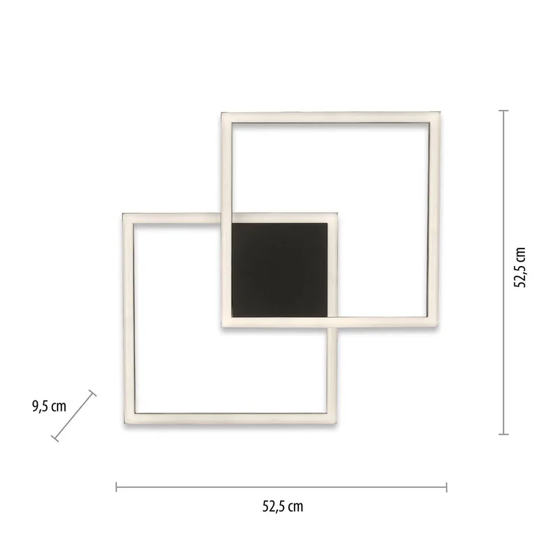 Paul Neuhaus Q-MARKO LED plafondlamp, 2-lamps von Q-Smart-Home in Schwarz, Weiß – Produktfoto 3 von 5