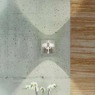 Paul Neuhaus Q-MIA LED wandlamp, staal von Q-Smart-Home in Silber, Helder – Produktfoto 2 von 5