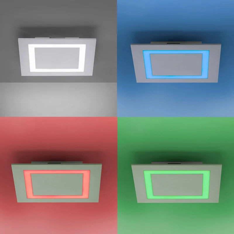 Paul Neuhaus Q-MIRAN LED plafondlamp, 30x30 cm von Q-Smart-Home in Aluminium – Produktfoto 5 von 5