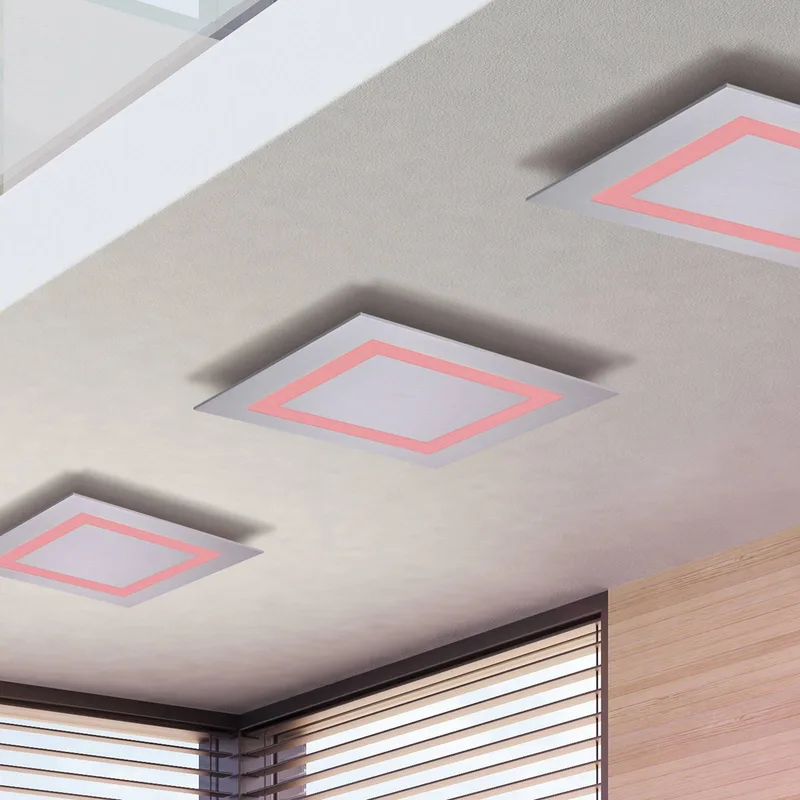 Paul Neuhaus Q-MIRAN LED plafondlamp, 30x30 cm von Q-Smart-Home in Aluminium – Produktfoto 3 von 5
