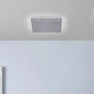 Paul Neuhaus Q-NIGHTSKY LED-loftlampe, 60 x 60 cm fra Q-Smart-Home i Aluminium – produktbillede 1 af 4