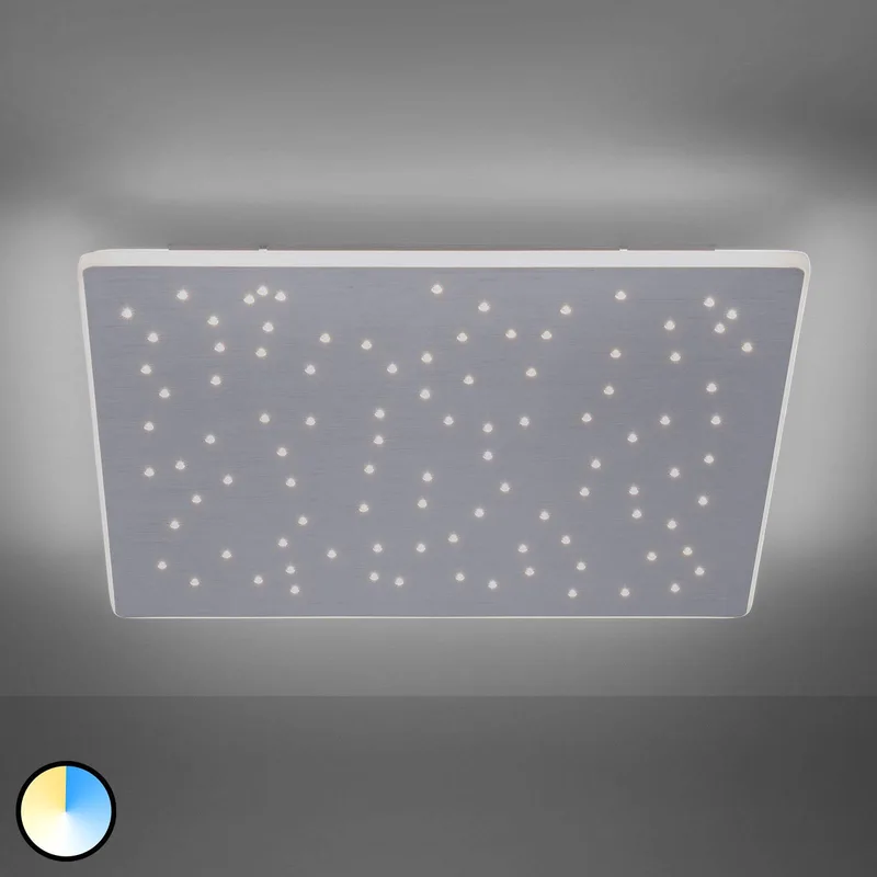 Paul Neuhaus Q-NIGHTSKY LED-loftlampe, 60 x 60 cm fra Q-Smart-Home i Aluminium – produktbillede 4 af 4