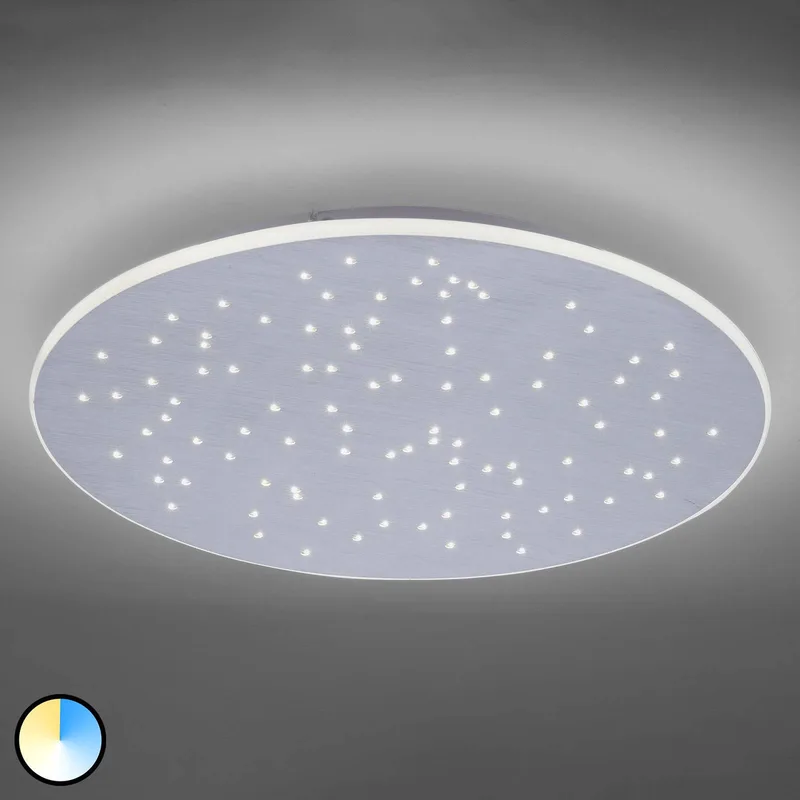 Paul Neuhaus Q-NIGHTSKY LED plafondlamp, rond von Q-Smart-Home in Aluminium – Produktfoto 2 von 4