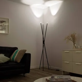 Paul Neuhaus Q-PETER LED vloerlamp, RGB/CCT von Q-Smart-Home in Anthrazit – Produktfoto 3 von 5