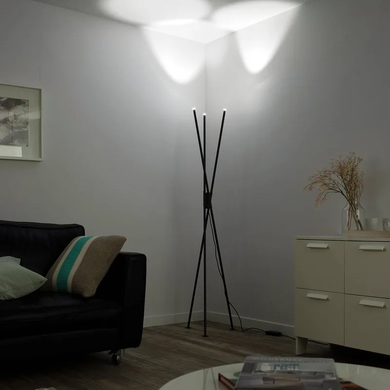 Paul Neuhaus Q-PETER LED vloerlamp, RGB/CCT von Q-Smart-Home in Anthrazit – Produktfoto 2 von 5