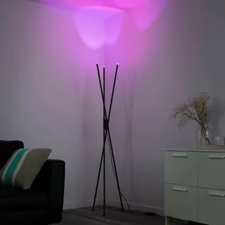 Paul Neuhaus Q-PETER LED vloerlamp, RGB/CCT von Q-Smart-Home in Anthrazit – Produktfoto 5 von 5