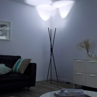 Paul Neuhaus Q-PETER LED vloerlamp, RGB/CCT von Q-Smart-Home in Anthrazit – Produktfoto 4 von 5