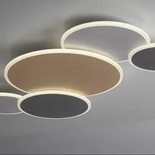 Paul Neuhaus Q-Piato LED plafondlamp 5-lamps von Q-Smart-Home in Messing, Anthrazit, Grau – Produktfoto 4 von 5