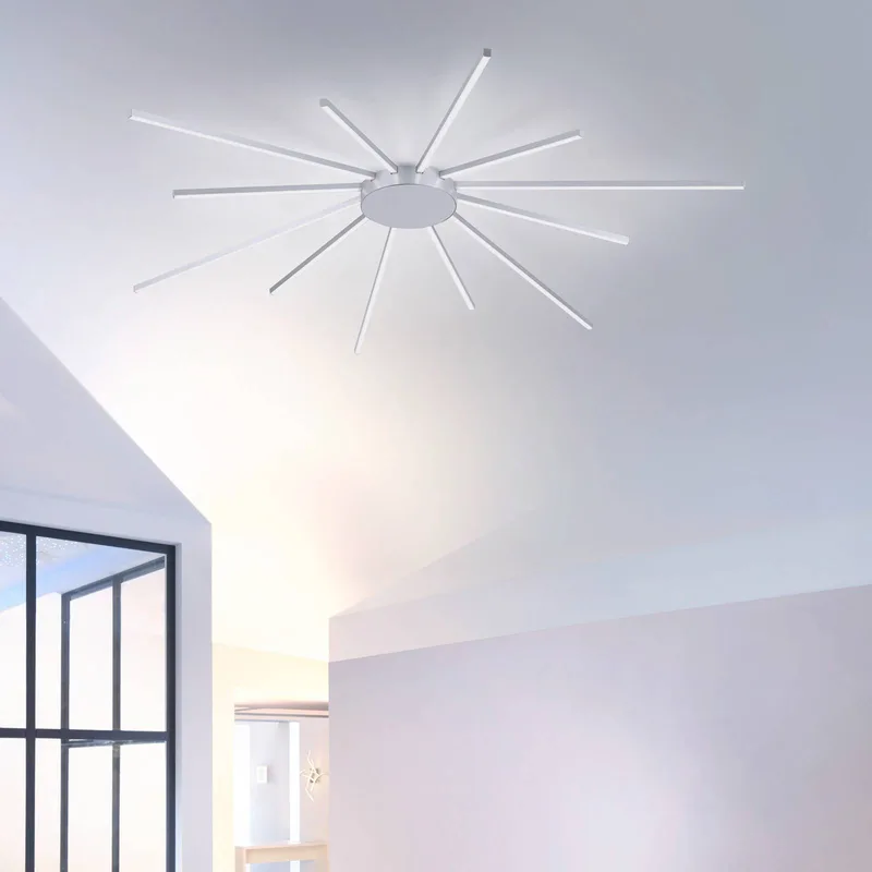 Paul Neuhaus Q-SUNSHINE LED plafondlamp von Q-Smart-Home in Aluminium – Produktfoto 2 von 5