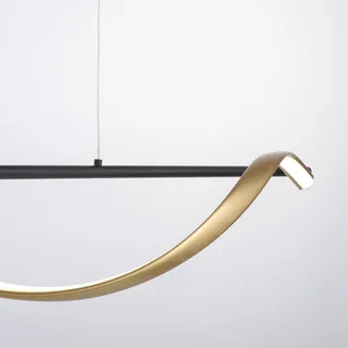 Paul Neuhaus Q-Swing hængelampe, antracit/messing fra Q-Smart-Home i Antracit, Messing – produktbillede 3 af 5