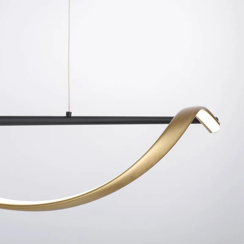 Paul Neuhaus Q-Swing hængelampe, antracit/messing fra Q-Smart-Home i Antracit, Messing – produktbillede 3 af 5
