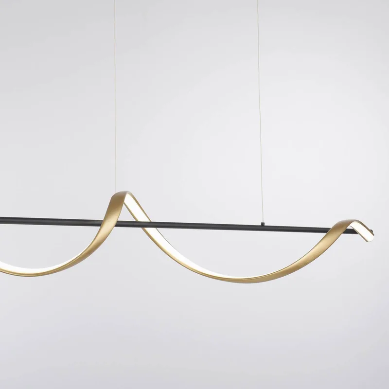 Paul Neuhaus Q-Swing hængelampe, antracit/messing fra Q-Smart-Home i Antracit, Messing – produktbillede 4 af 5