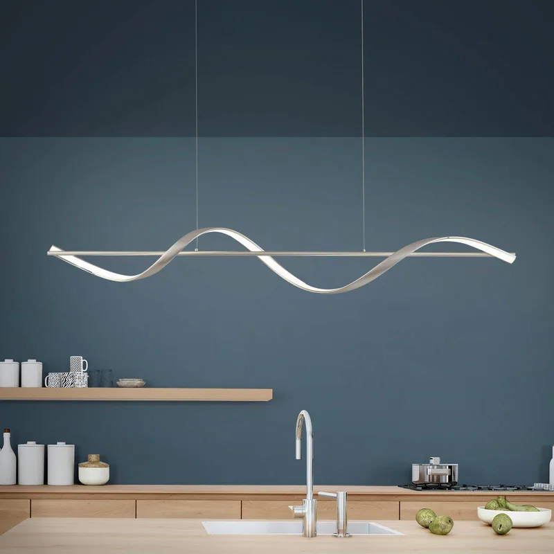 Paul Neuhaus Q-Swing LED-hänglampa, stål från Q-Smart-Home i Staal – produktbild 1 av 4
