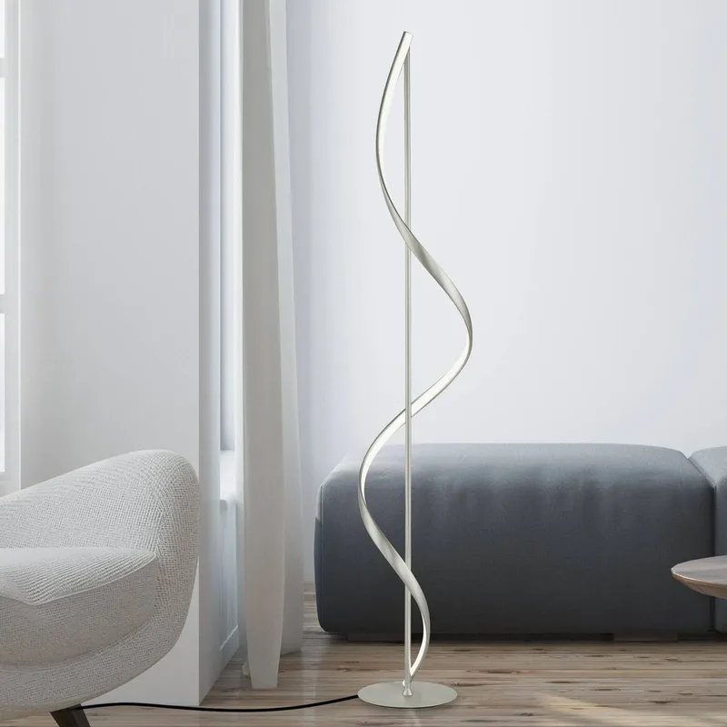 Paul Neuhaus Q-Swing LED-golvlampa, stål från Q-Smart-Home i Staal – produktbild 1 av 5