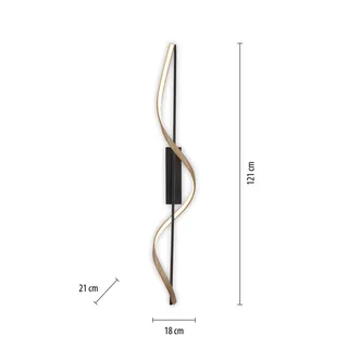Paul Neuhaus Q-Swing plafondlamp antraciet/messing de Q-Smart-Home en Anthracite, Laiton – photo produit 3 sur 4