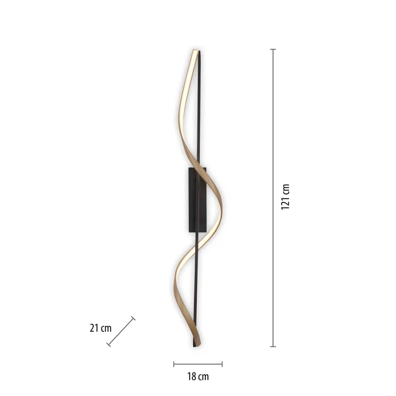 Paul Neuhaus Q-Swing plafondlamp antraciet/messing de Q-Smart-Home en Anthracite, Laiton – photo produit 3 sur 4