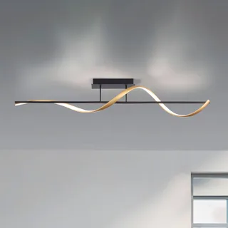 Paul Neuhaus Q-Swing plafondlamp antraciet/messing de Q-Smart-Home en Anthracite, Laiton – photo produit 1 sur 4