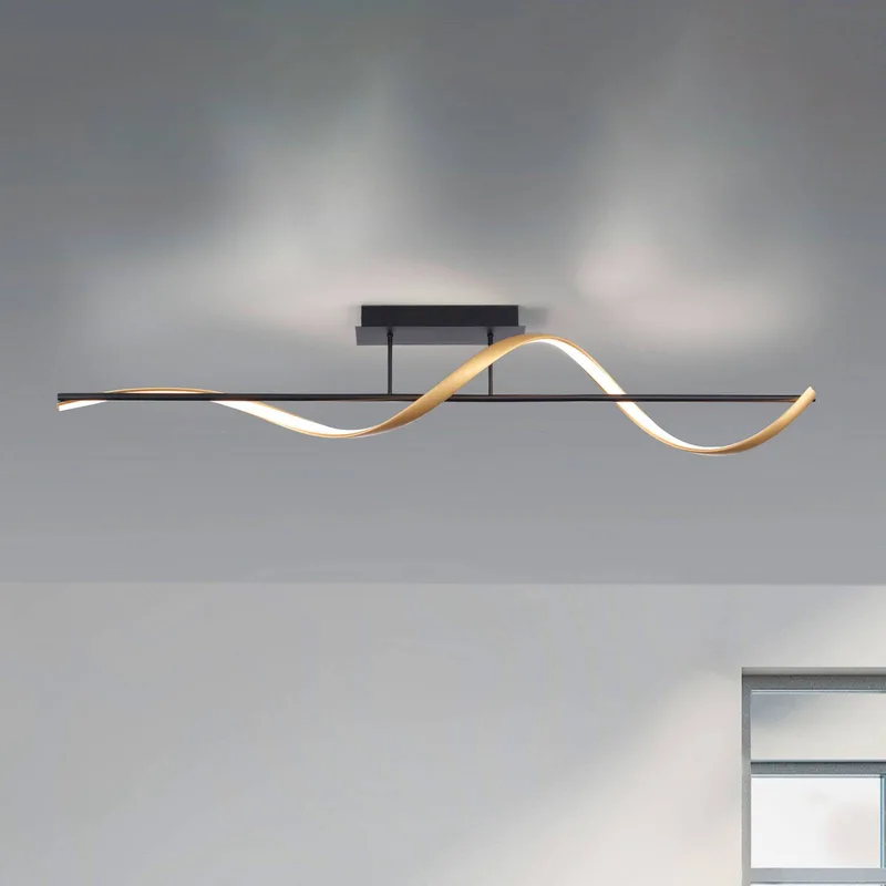 Paul Neuhaus Q-Swing plafondlamp antraciet/messing de Q-Smart-Home en Anthracite, Laiton – photo produit 1 sur 4