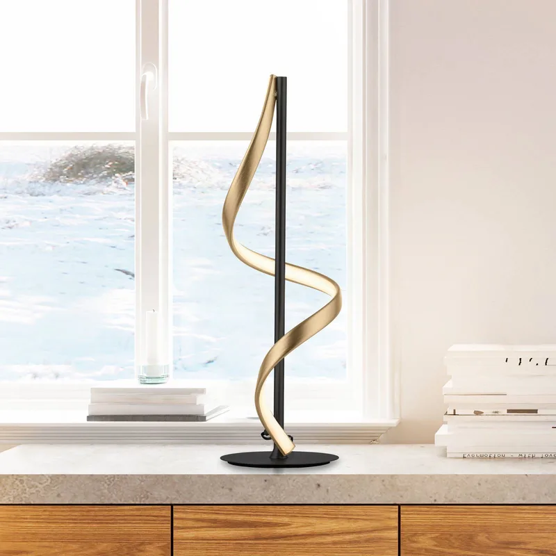 Paul Neuhaus Q-Swing tafellamp, antraciet/messing von Q-Smart-Home in Anthrazit, Messing – Produktfoto 1 von 3