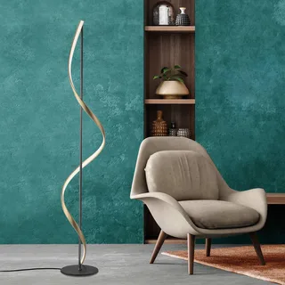 Paul Neuhaus Q-Swing golvlampa antracit/mässing från Q-Smart-Home i Antracit, Mässing – produktbild 1 av 5