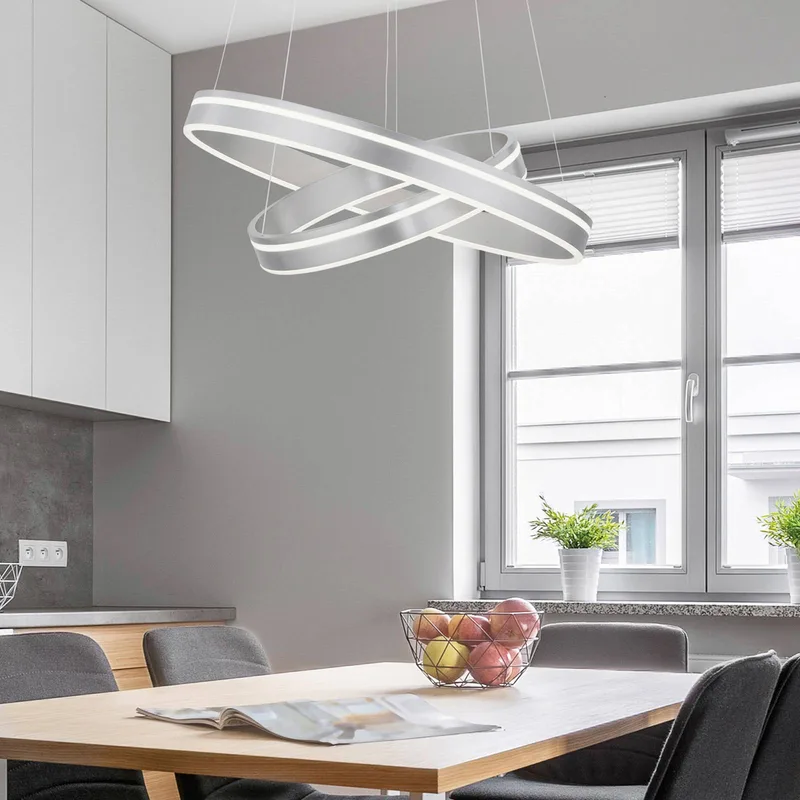 Paul Neuhaus Q-VITO hanglamp 2-lamps von Q-Smart-Home in Staal – Produktfoto 1 von 5