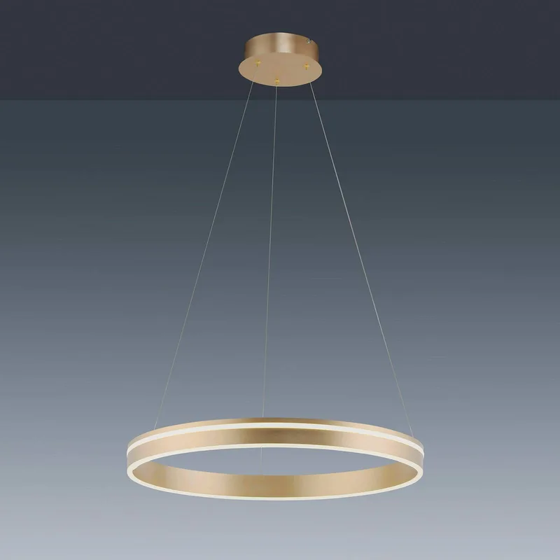 Paul Neuhaus Q-VITO LED hanglamp, 1 ring van Q-Smart-Home in Mat messing, Wit – productfoto 5 van 5