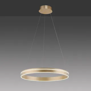 Paul Neuhaus Q-VITO LED hanglamp, 1 ring van Q-Smart-Home in Mat messing, Wit – productfoto 3 van 5