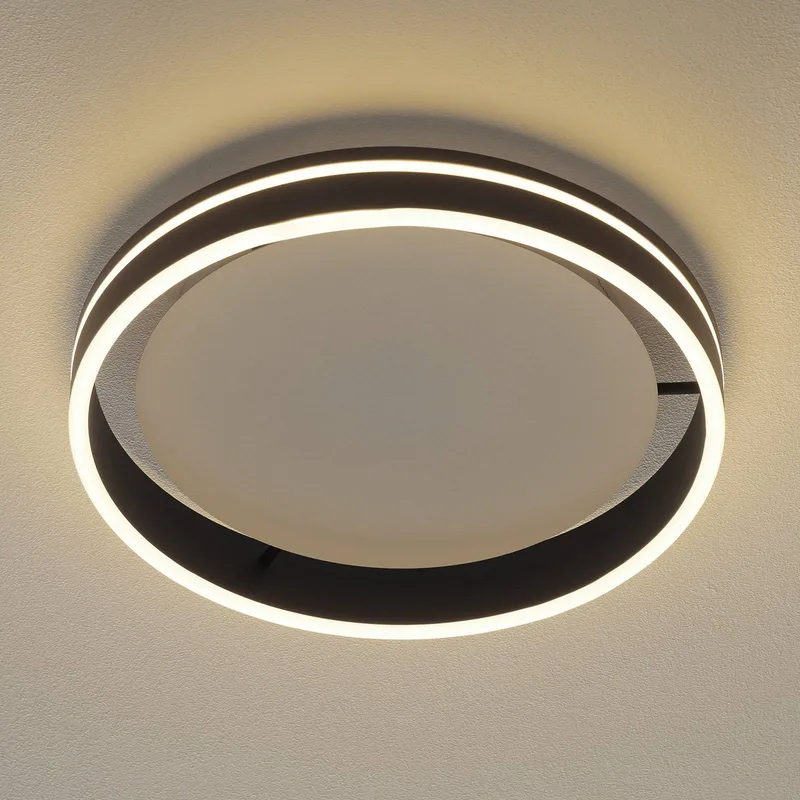 Paul Neuhaus Q-VITO LED plafondlamp 40cm antraciet van Q-Smart-Home in Antraciet, Wit – productfoto 1 van 5
