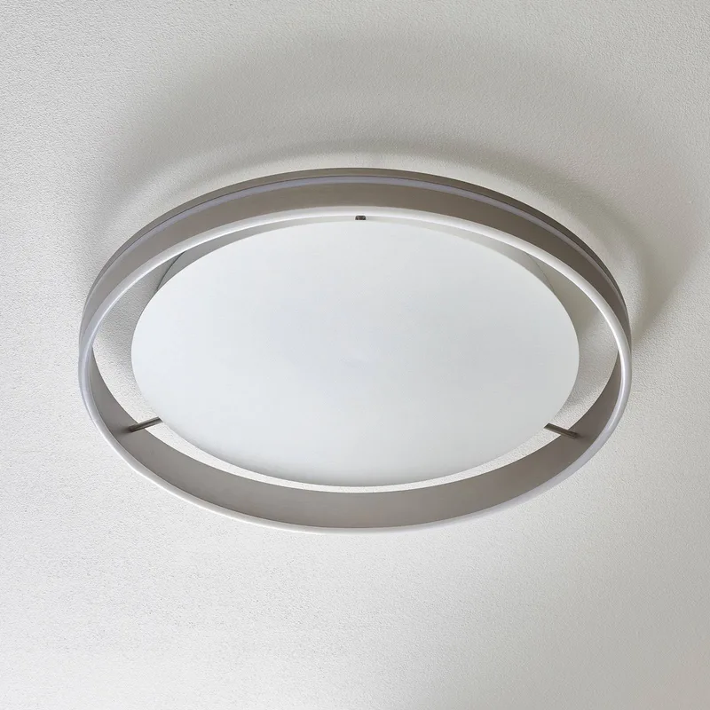 Paul Neuhaus Q-VITO LED plafondlamp 59cm staal von Q-Smart-Home in Staal, Weiß – Produktfoto 2 von 5