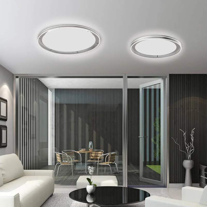 Paul Neuhaus Q-VITO LED plafondlamp 59cm staal von Q-Smart-Home in Staal, Weiß – Produktfoto 5 von 5