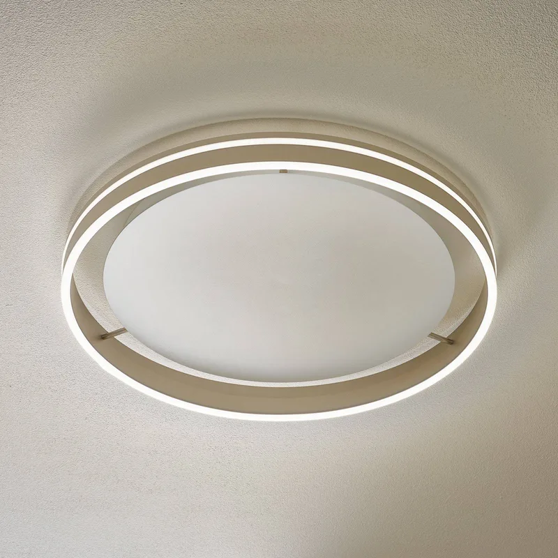 Paul Neuhaus Q-VITO LED plafondlamp 59cm staal von Q-Smart-Home in Staal, Weiß – Produktfoto 1 von 5