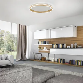 Paul Neuhaus Q-VITO LED-taklampa, Ø 60cm från Q-Smart-Home i Mat messing, Vit – produktbild 2 av 5