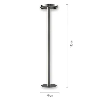 Paul Neuhaus Q-VITO LED vloerlamp, antraciet de Q-Smart-Home en Anthracite, Blanc – photo produit 2 sur 5