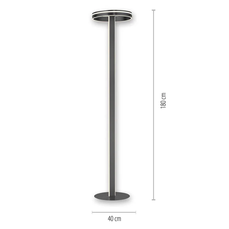 Paul Neuhaus Q-VITO LED vloerlamp, antraciet de Q-Smart-Home en Anthracite, Blanc – photo produit 2 sur 5