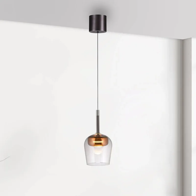 Paul Neuhaus SMART+ hanglamp Q-Kon koperkleurig Ø 21 cm by Q-Smart-Home in Copper, Helder – product photo 1 of 5