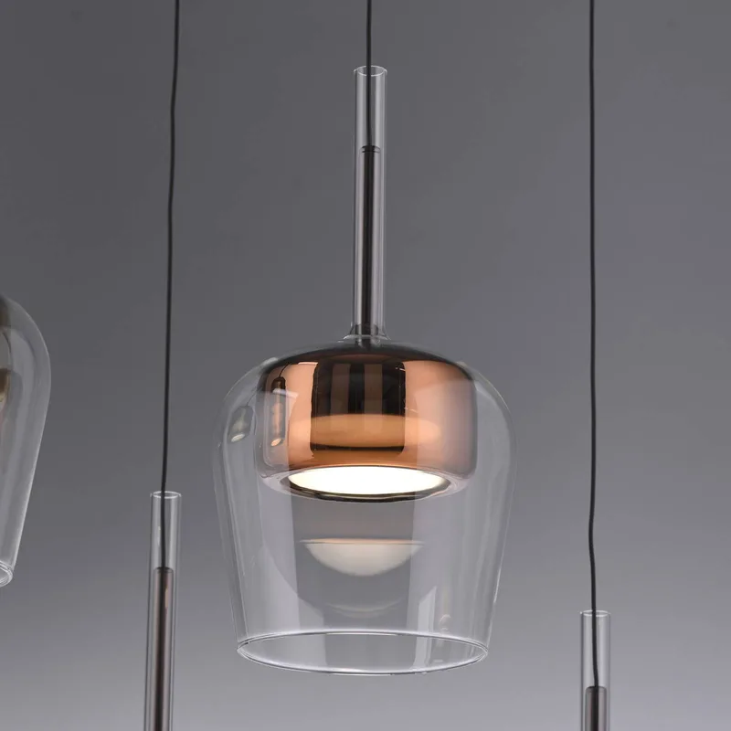 Paul Neuhaus SMART+ hanglamp Q-Kon koperkleurig Ø 21 cm by Q-Smart-Home in Copper, Helder – product photo 5 of 5