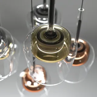 Paul Neuhaus SMART+ hanglamp Q-Kon meerkleurig 6-lamps van Q-Smart-Home in Meerkleurig, Helder – productfoto 5 van 5