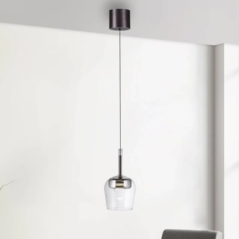 Paul Neuhaus SMART+ hanglamp Q-Kon zilverkleurig Ø 21 cm van Q-Smart-Home in Zilver, Helder – productfoto 1 van 5
