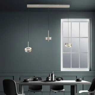 Paul Neuhaus SMART+ hanglamp Q-Rotate, 3-lamps. van Q-Smart-Home in Aluminium – productfoto 2 van 5