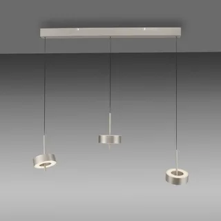 Paul Neuhaus SMART+ hanglamp Q-Rotate, 3-lamps. van Q-Smart-Home in Aluminium – productfoto 3 van 5