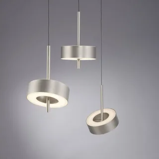 Paul Neuhaus SMART+ hanglamp Q-Rotate, 3-lamps. van Q-Smart-Home in Aluminium – productfoto 4 van 5