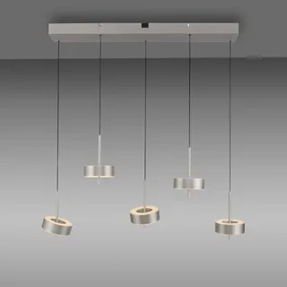 Paul Neuhaus SMART+ hanglamp Q-Rotate, 5-lamps. van Q-Smart-Home in Aluminium – productfoto 3 van 5