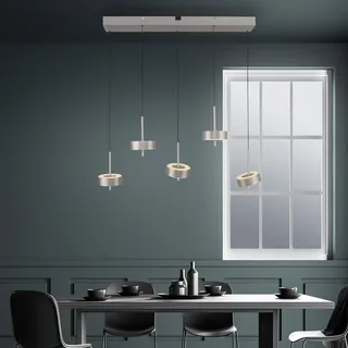 Paul Neuhaus SMART+ hanglamp Q-Rotate, 5-lamps. van Q-Smart-Home in Aluminium – productfoto 2 van 5
