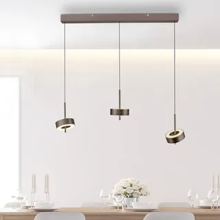 Paul Neuhaus SMART+ hanglamp Q-Rotate donkerbruin 3-lamps van Q-Smart-Home in Donkerbruin metallic – productfoto 2 van 5