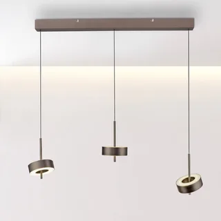 Paul Neuhaus SMART+ hanglamp Q-Rotate donkerbruin 3-lamps van Q-Smart-Home in Donkerbruin metallic – productfoto 1 van 5