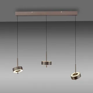 Paul Neuhaus SMART+ hanglamp Q-Rotate donkerbruin 3-lamps van Q-Smart-Home in Donkerbruin metallic – productfoto 3 van 5