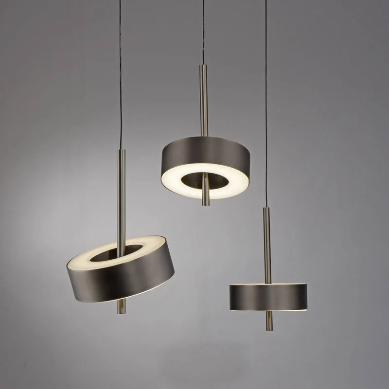Paul Neuhaus SMART+ hanglamp Q-Rotate donkerbruin 3-lamps van Q-Smart-Home in Donkerbruin metallic – productfoto 4 van 5