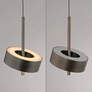 Paul Neuhaus SMART+ hanglamp Q-Rotate donkerbruin Ø14cm van Q-Smart-Home in Donkerbruin metallic – productfoto 5 van 5