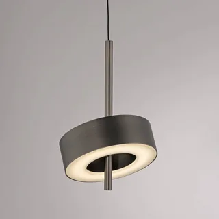 Paul Neuhaus SMART+ hanglamp Q-Rotate donkerbruin Ø14cm van Q-Smart-Home in Donkerbruin metallic – productfoto 4 van 5